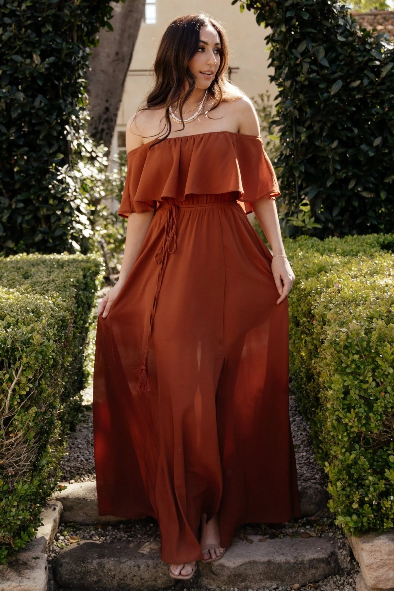 Victoria Off Shoulder Maxi Dress | Spice
