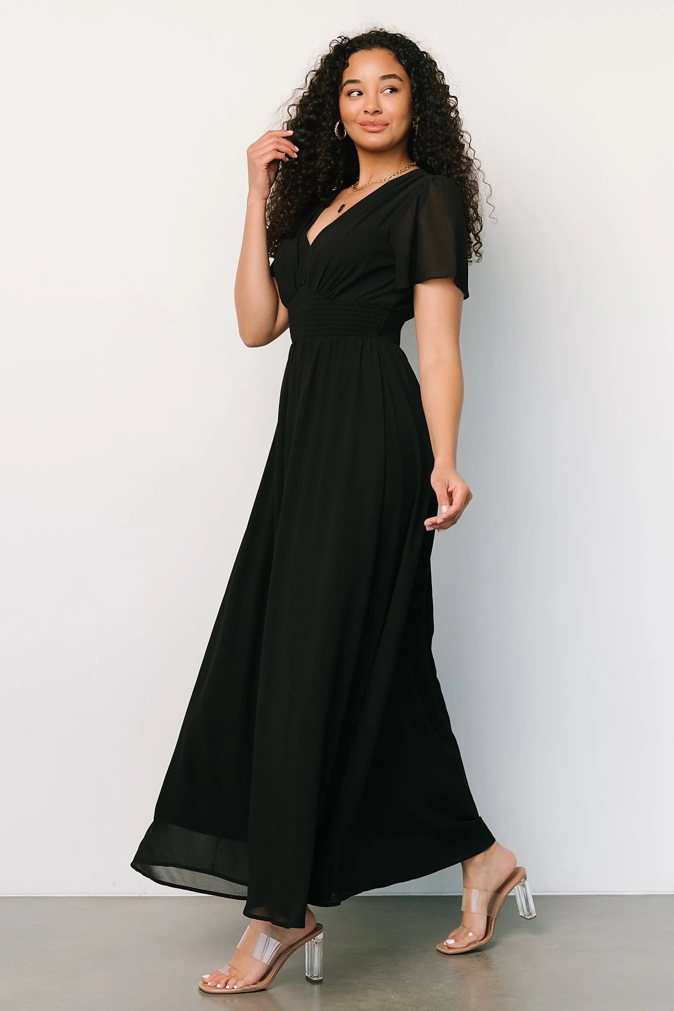 Birdie Maxi Dress | Black
