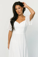 Fabric Swatch - Sierra Chiffon | White