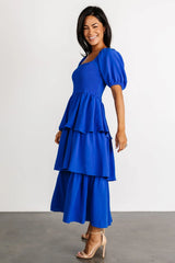 Ashbourne Tiered Dress | Cobalt