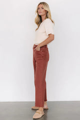 Spence Denim Pants | Terracotta