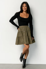 Ebba Short Skirt | Olive