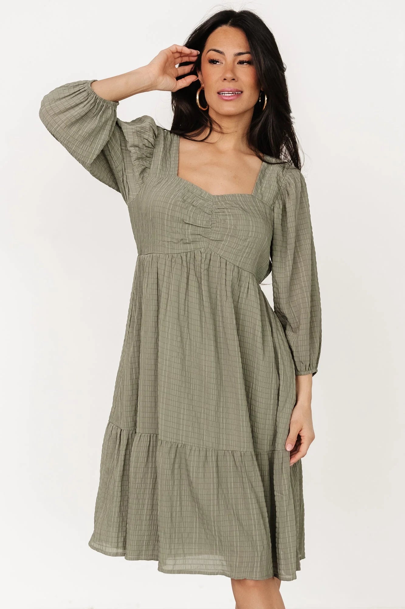 Vaeda Midi Dress | Olive