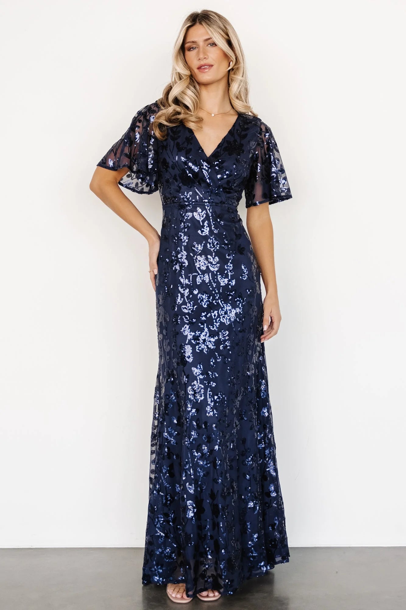 Esme Sequin Dress | Navy