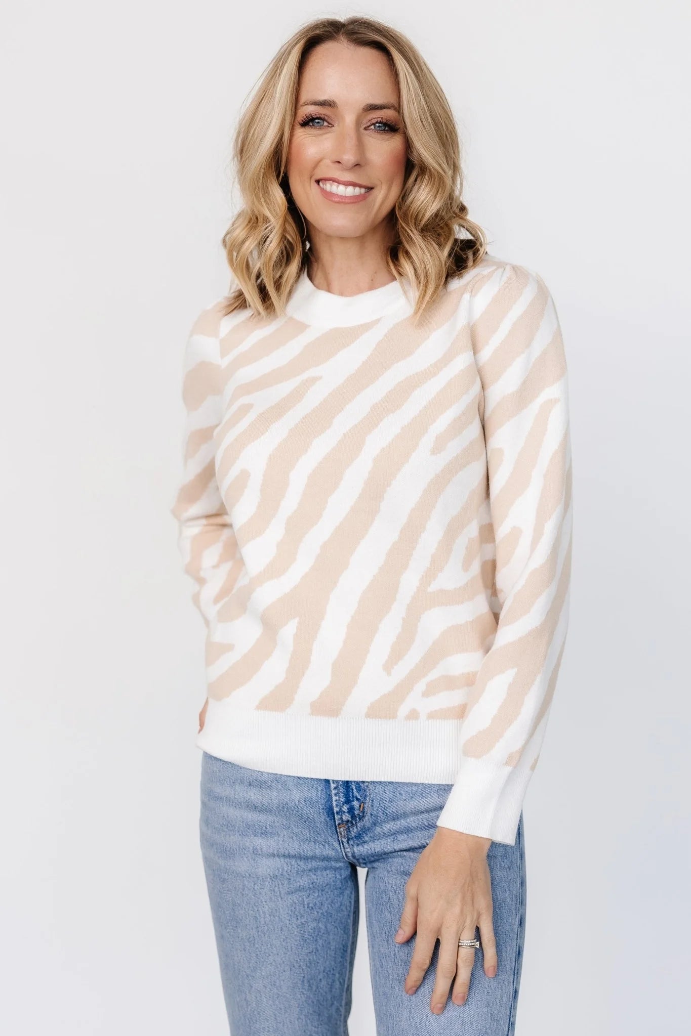 Carter Sweater | Oatmeal Print