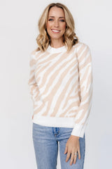 Carter Sweater | Oatmeal Print