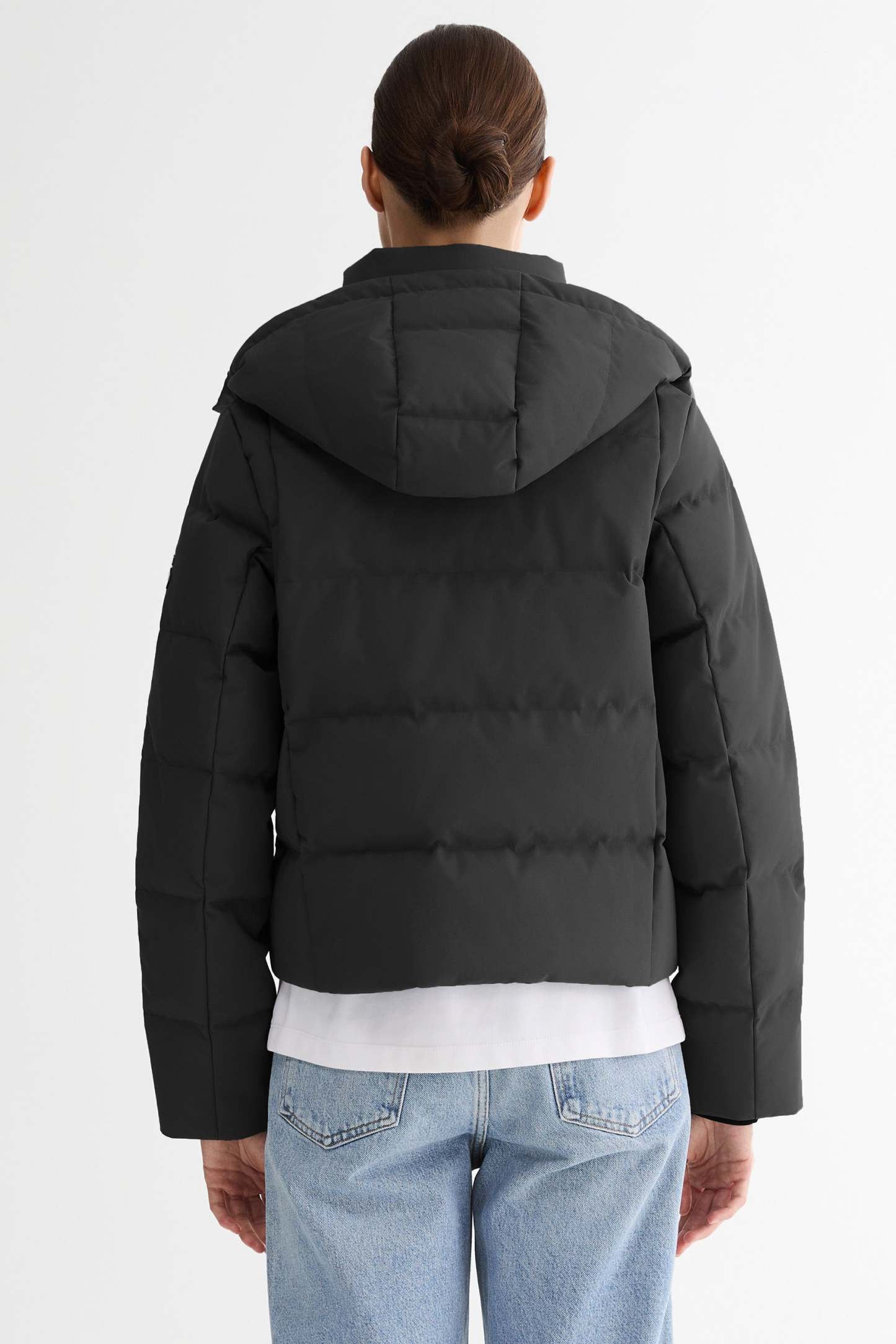 CityForm Short Detachable Hood Down Jacket