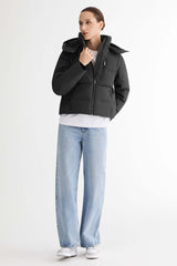 CityForm Short Detachable Hood Down Jacket