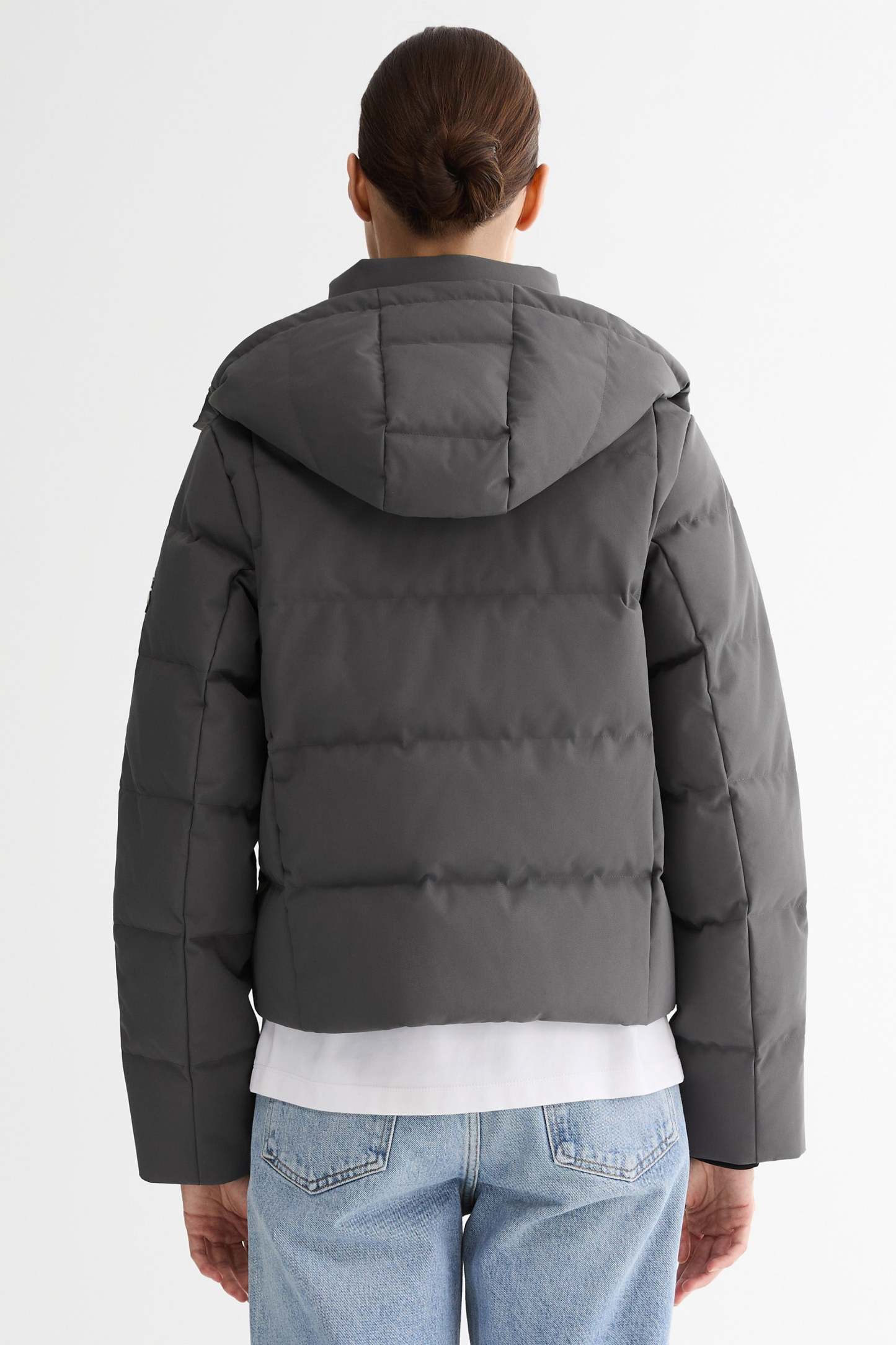 CityForm Short Detachable Hood Down Jacket