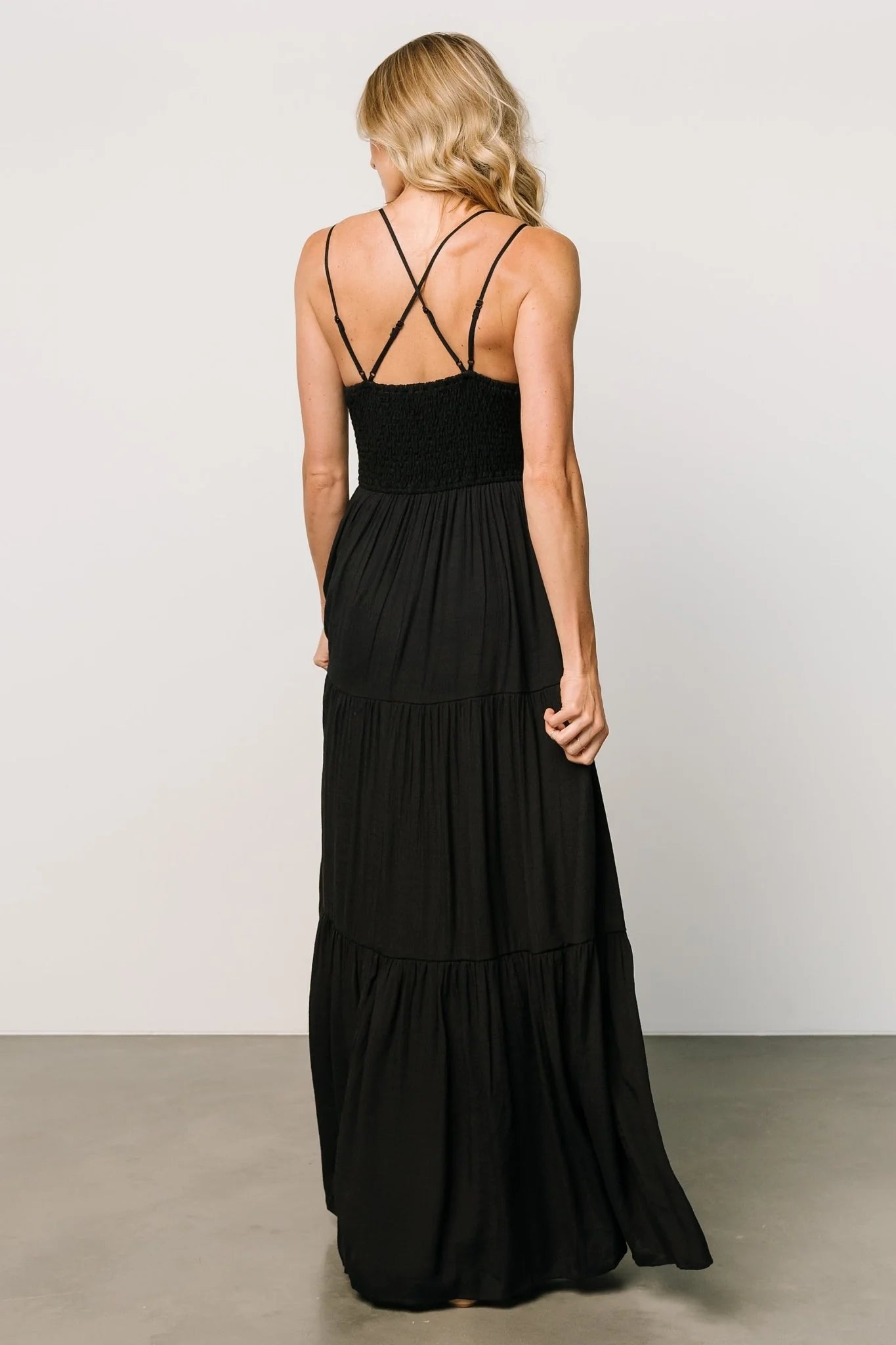 Summerlin Lace Top Maxi Dress | Black