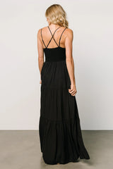 Summerlin Lace Top Maxi Dress | Black