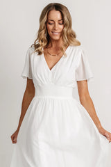 Fabric Swatch - Birdie Chiffon | White