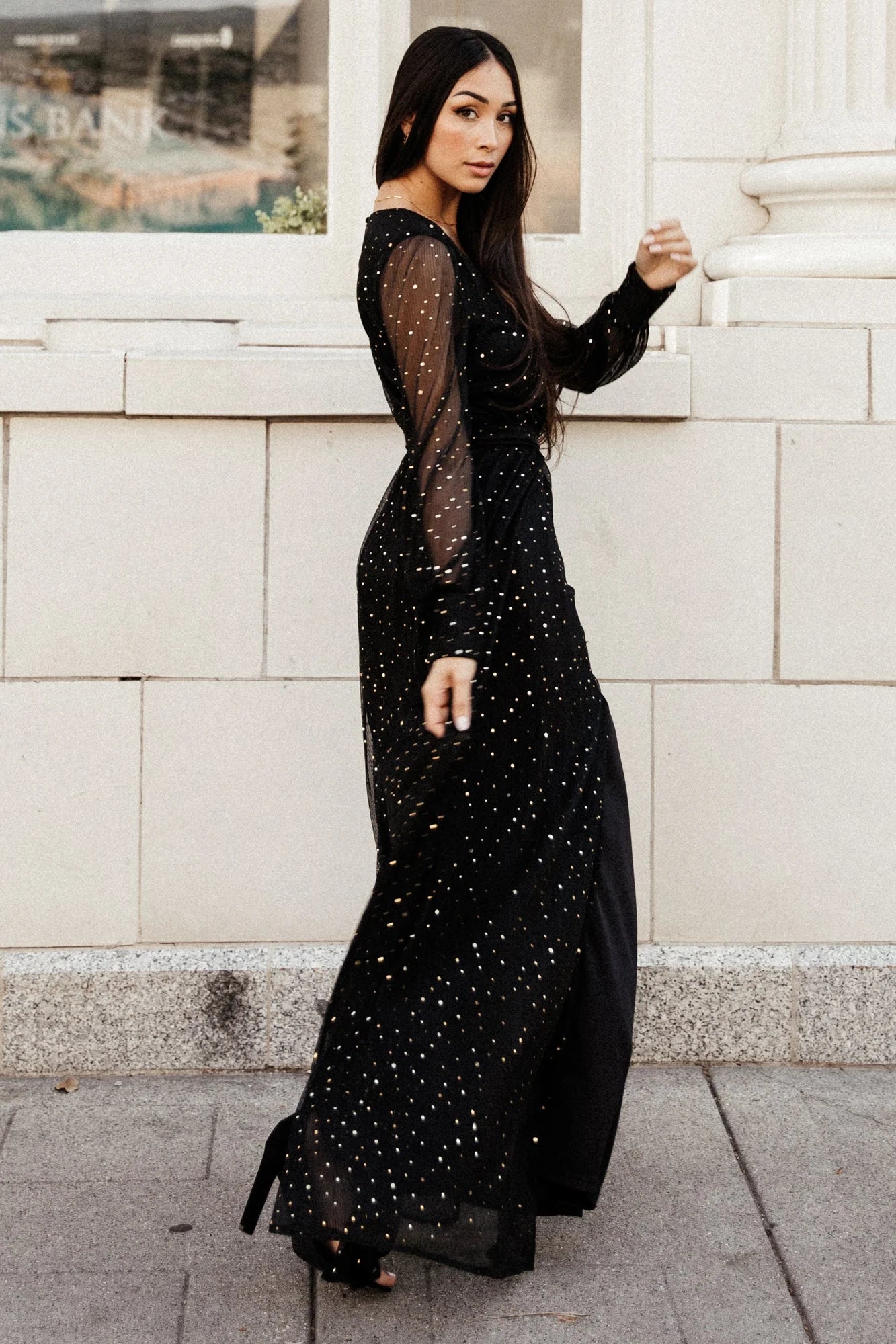 Abigail Sparkle Gown | Black