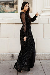 Abigail Sparkle Gown | Black