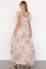 Nicola Tulle Maxi Dress | Romantic Floral