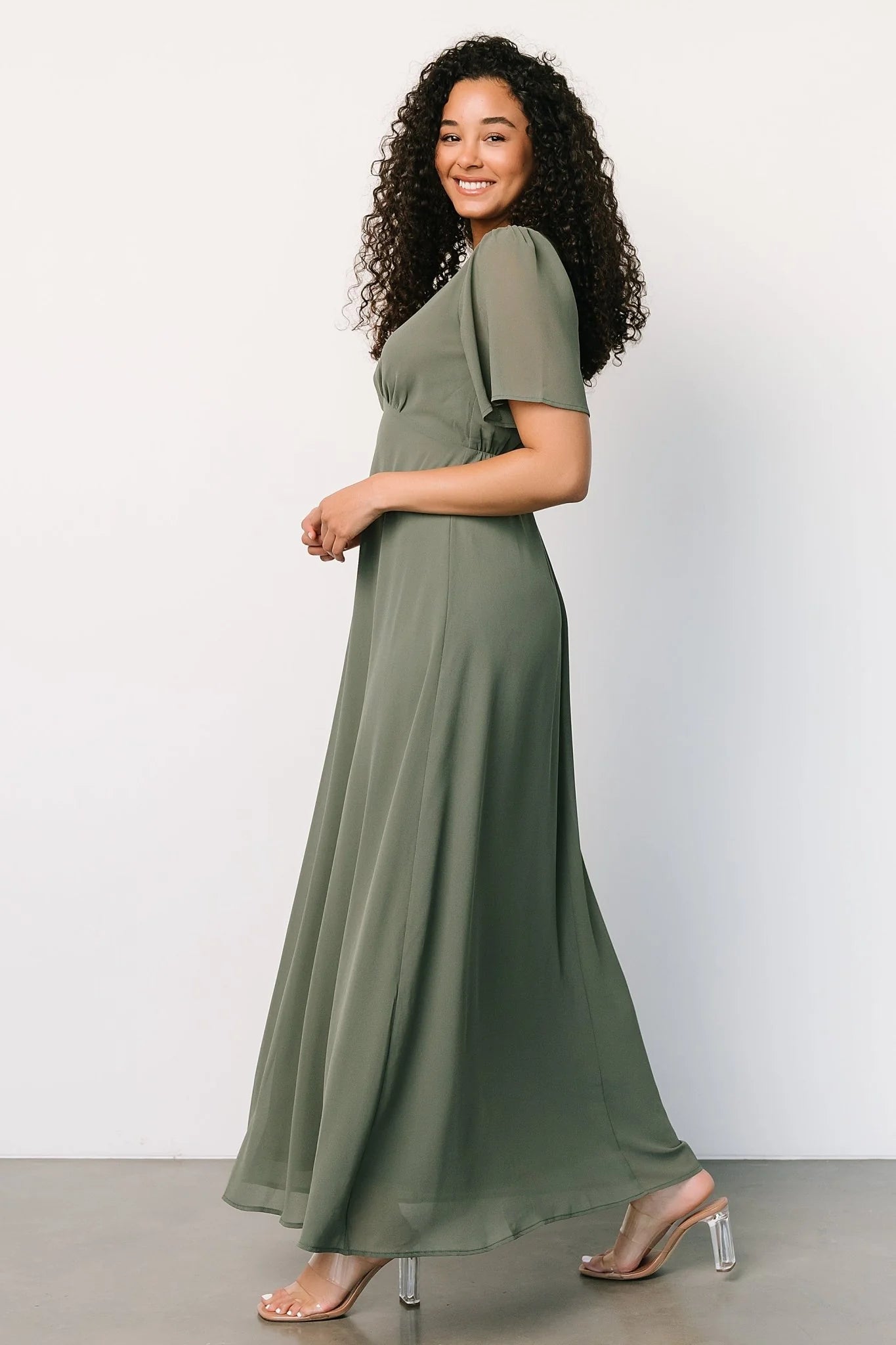 Esti Maxi Dress | Dark Sage