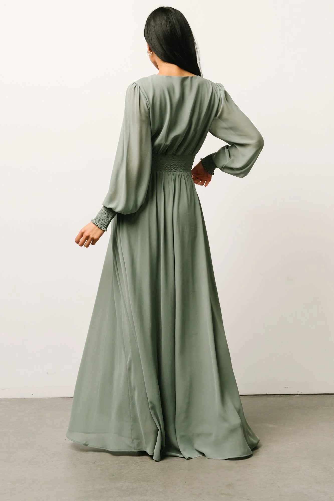 Olivia Maxi Dress | Eucalyptus