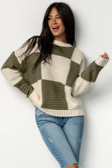 Jayda Sweater | Cream + Olive