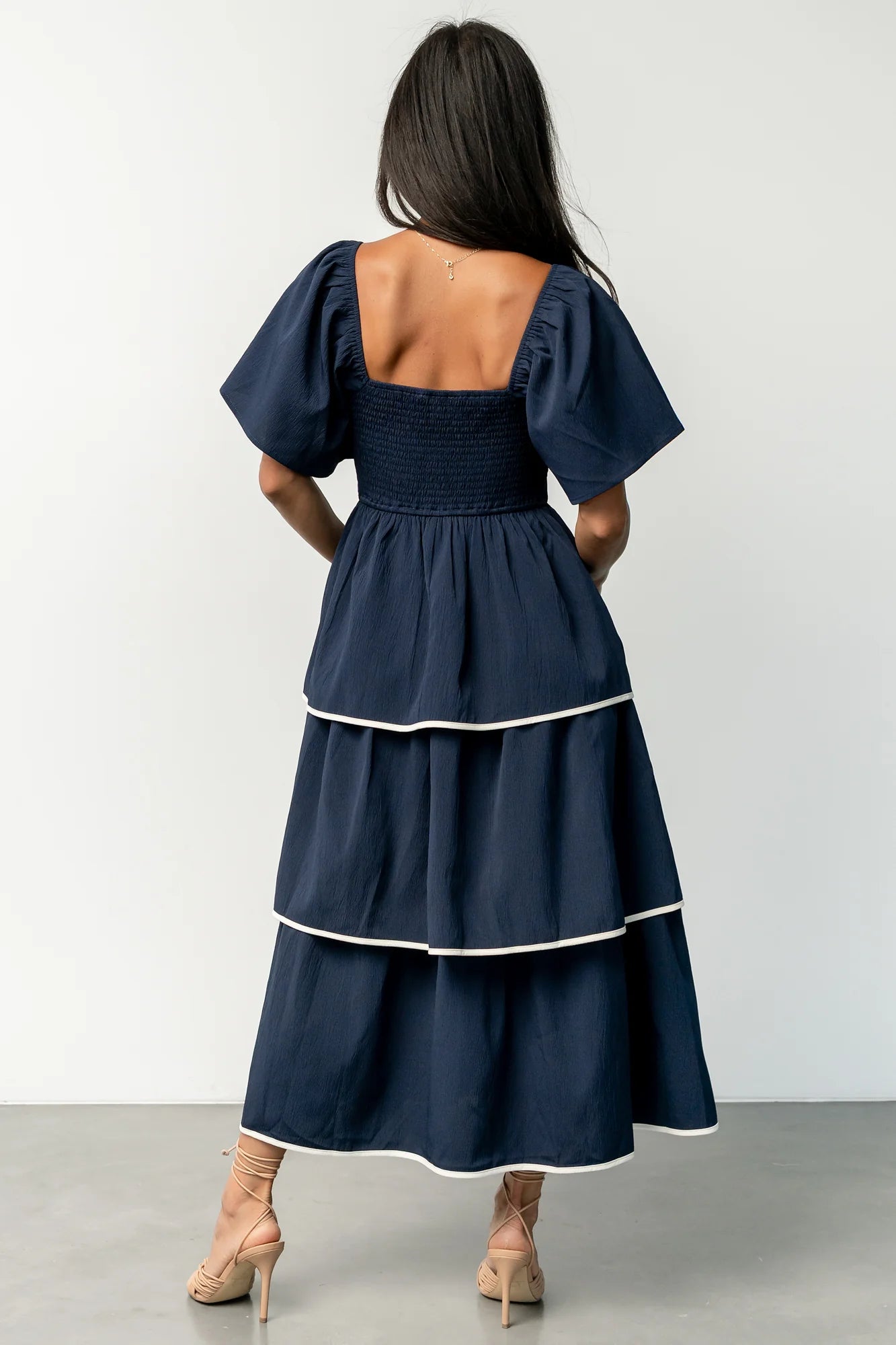 Madrid Tiered Dress | Navy