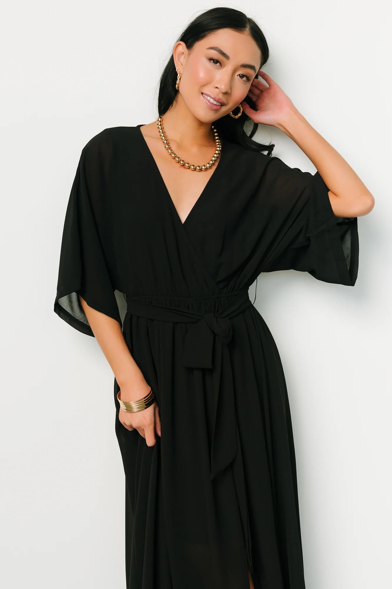 Fabric Swatch - Kia Chiffon | Black