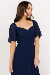 Fabric Swatch - Sierra Chiffon | Navy