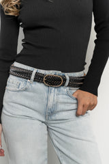 Brighton Faux Leather Belt | Black