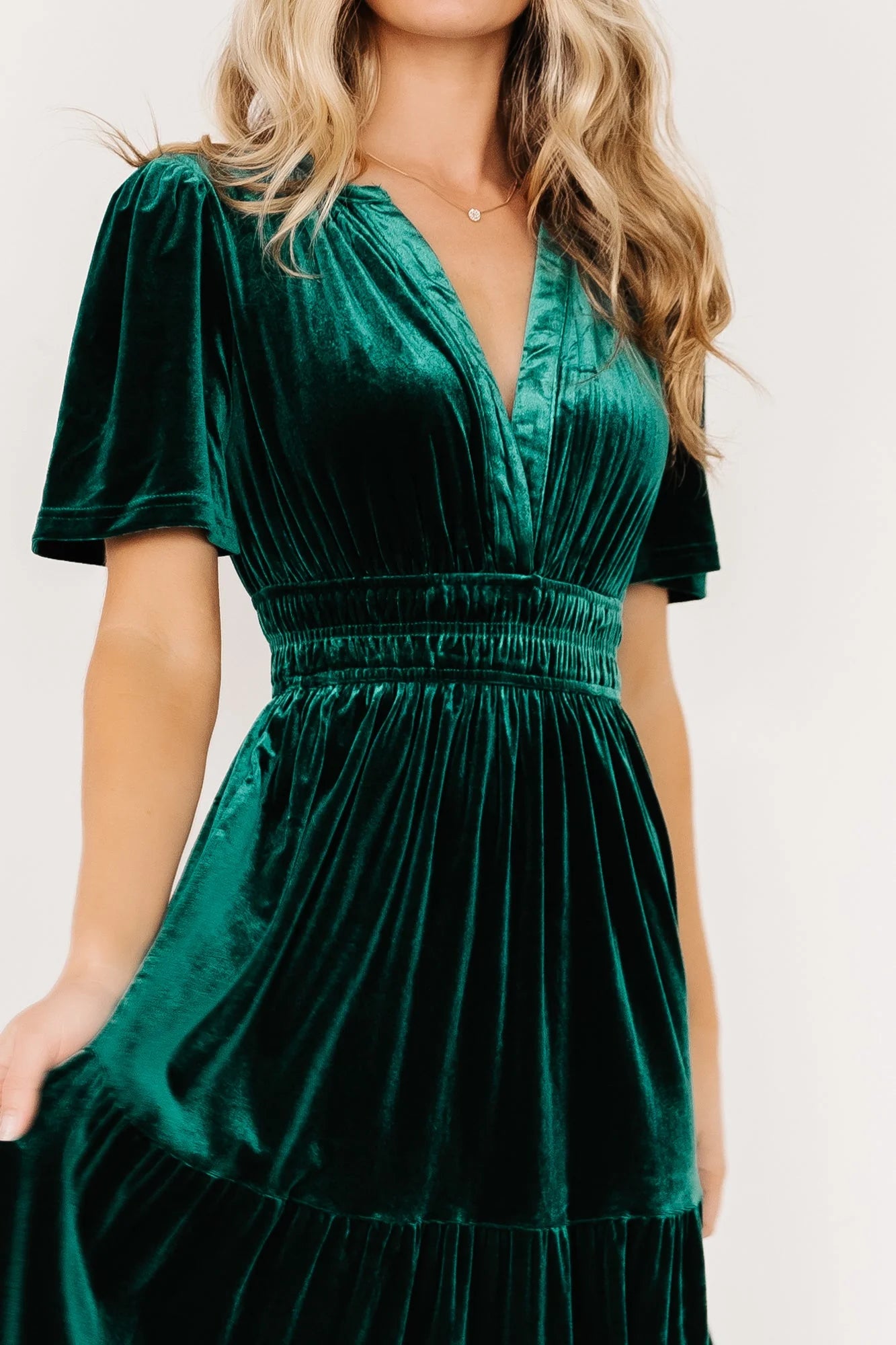 Artemis Velvet Maxi Dress | Emerald