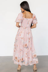 Annabeth Midi Dress | Blush Floral