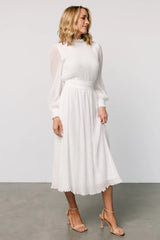 Julie Long Sleeve Dress | Off White