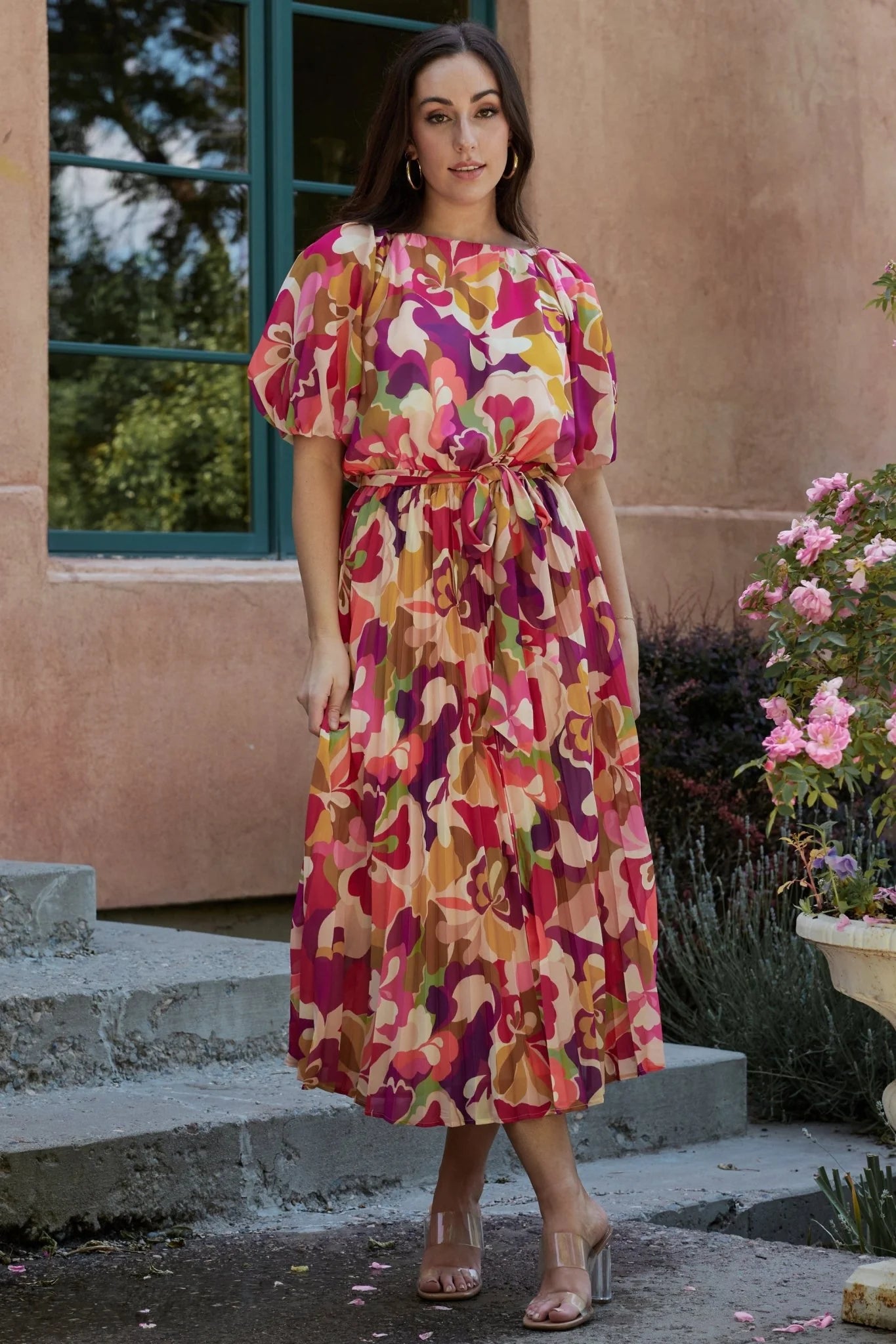 Maven Midi Dress | Multi Print