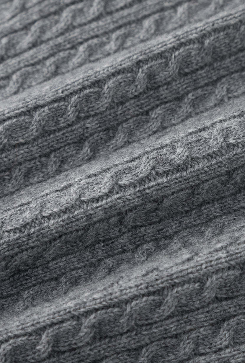 Carmina Wool Cardigan - Grey