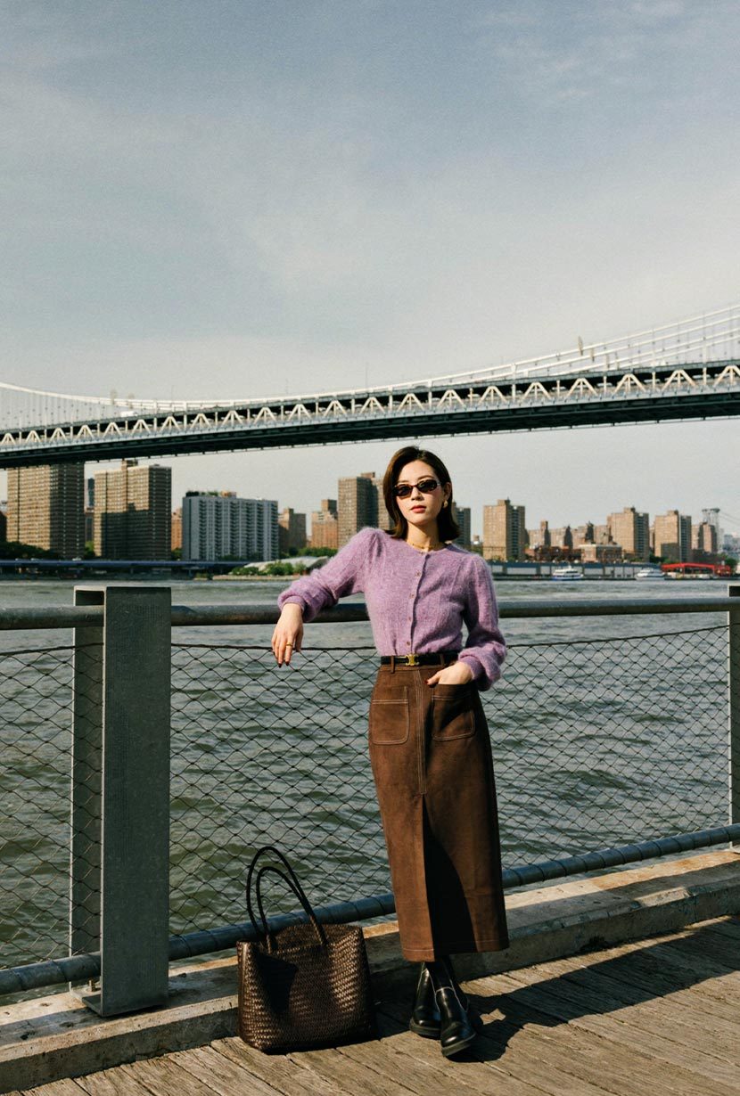 Diane Mohair Cardigan - Plum