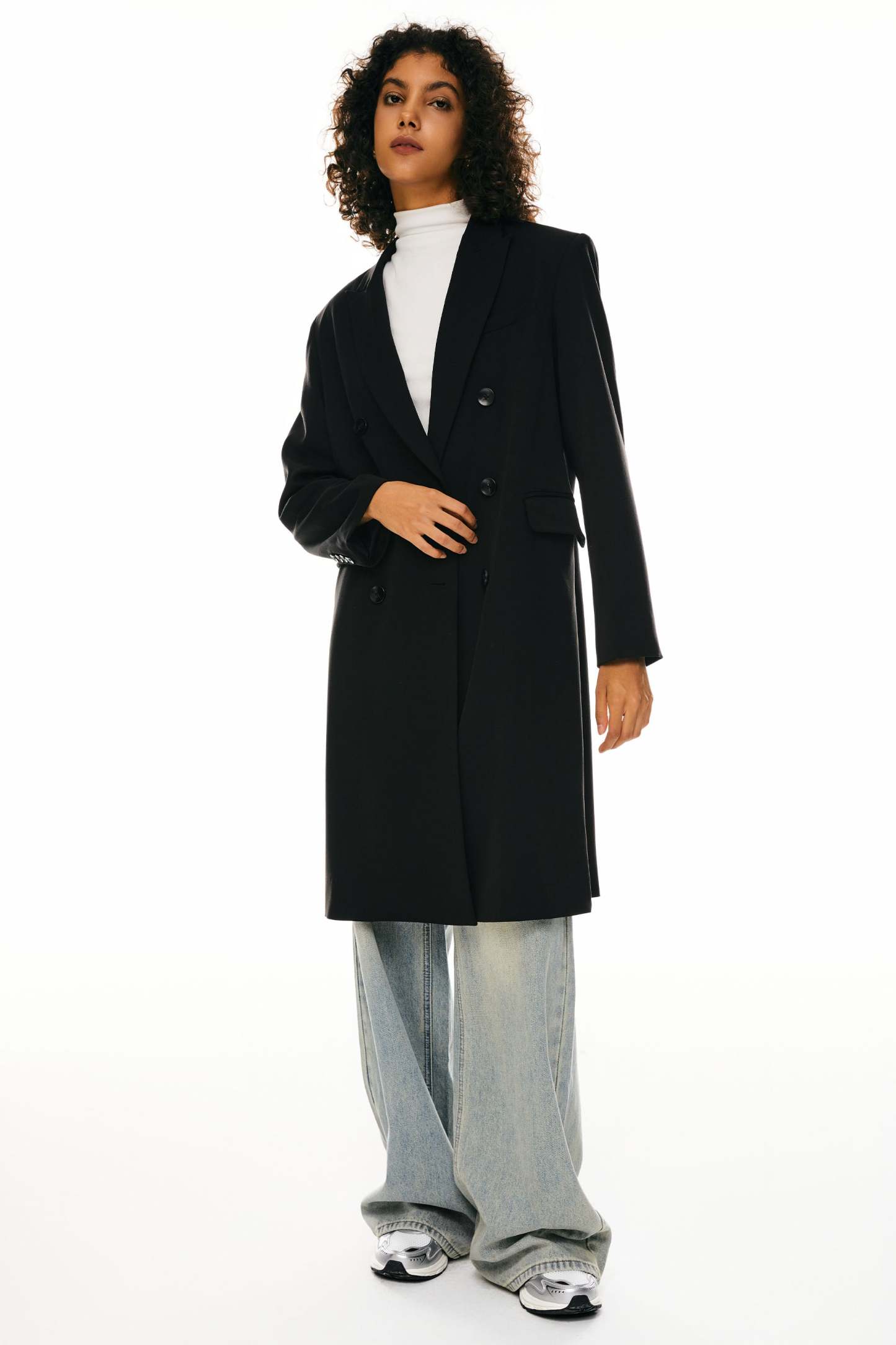 Double-Breasted Suit Blazer