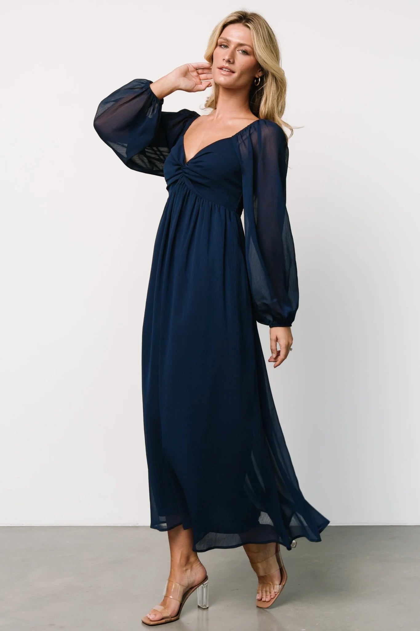 Dione Midi Dress | Navy