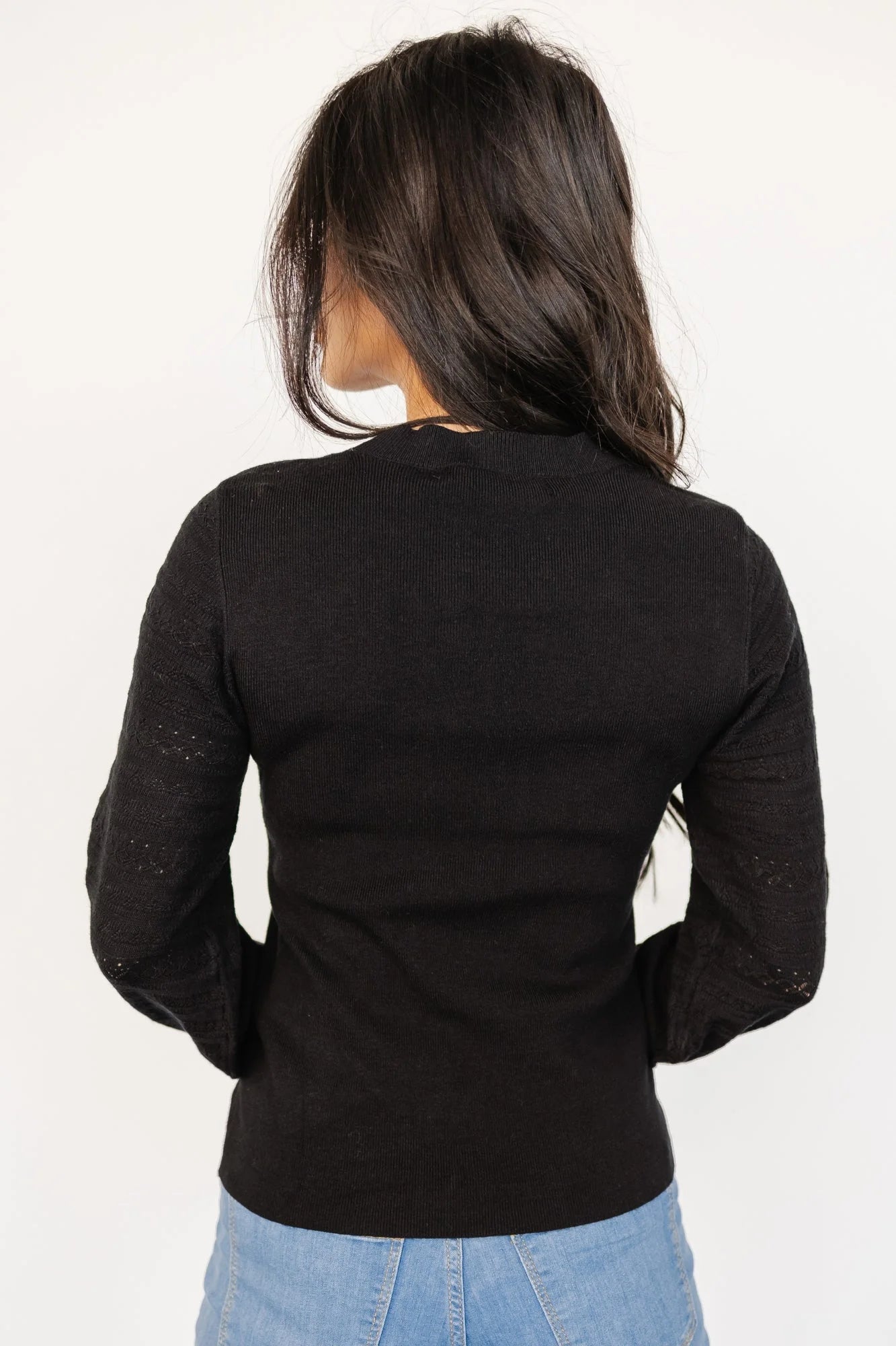 Jens Sweater Top | Black