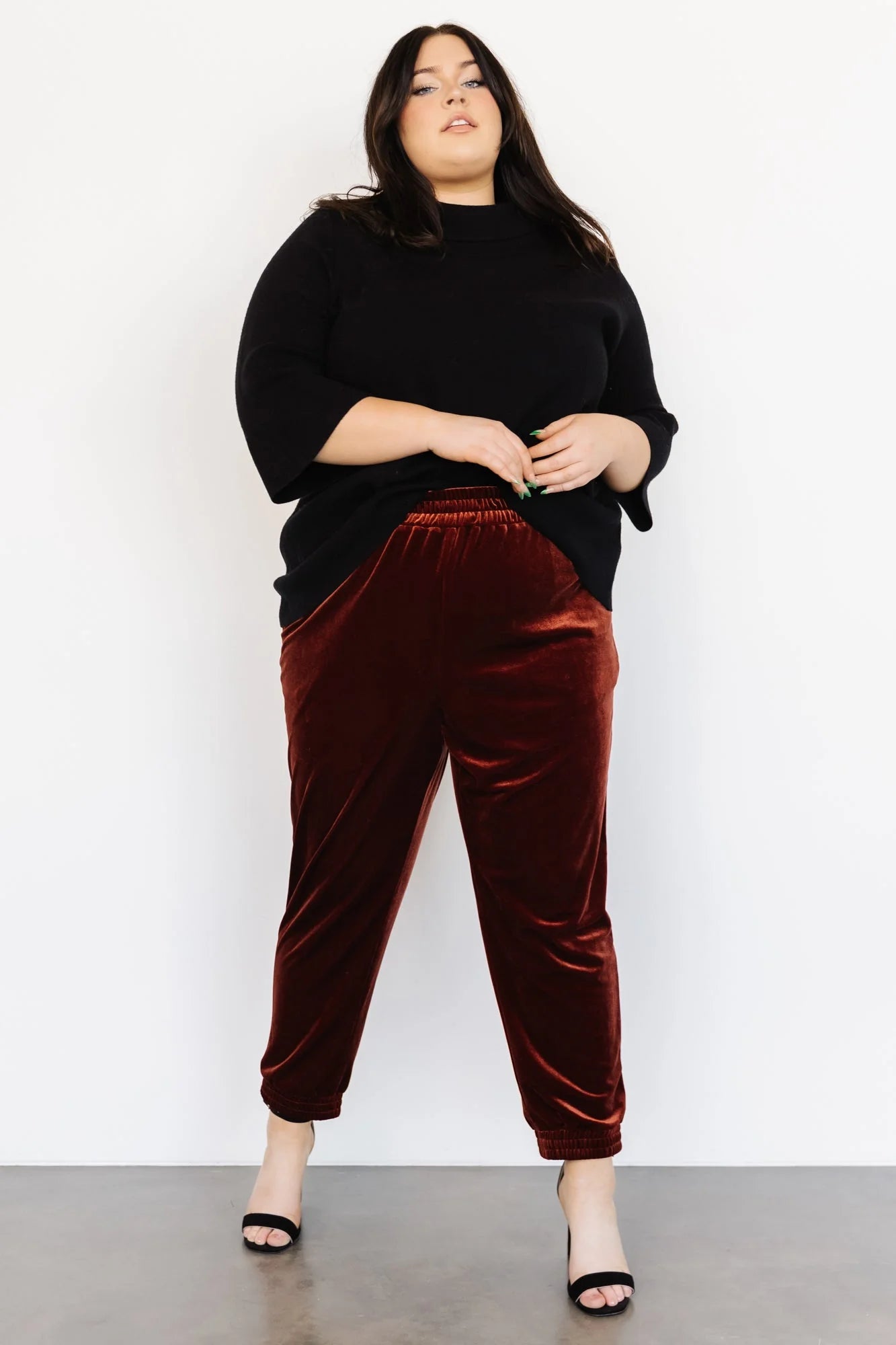 Archie Velvet Jogger Pants | Cinnamon