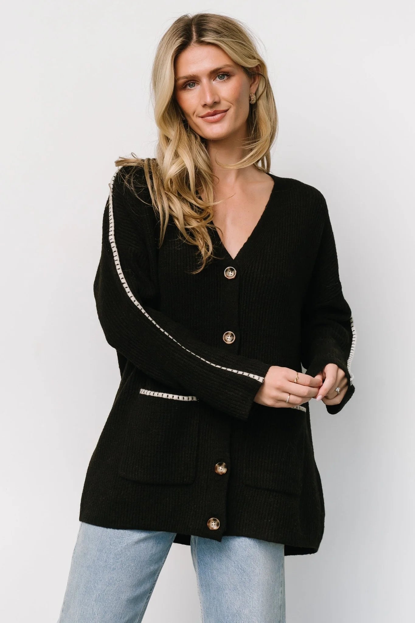 Tally Knit Cardigan | Dark Chocolate