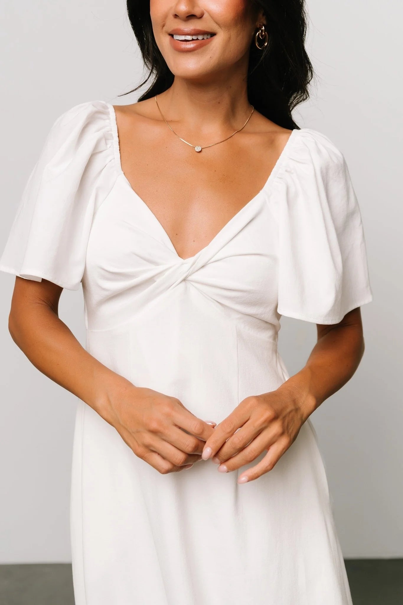 Indie Back Tie Dress | Off White