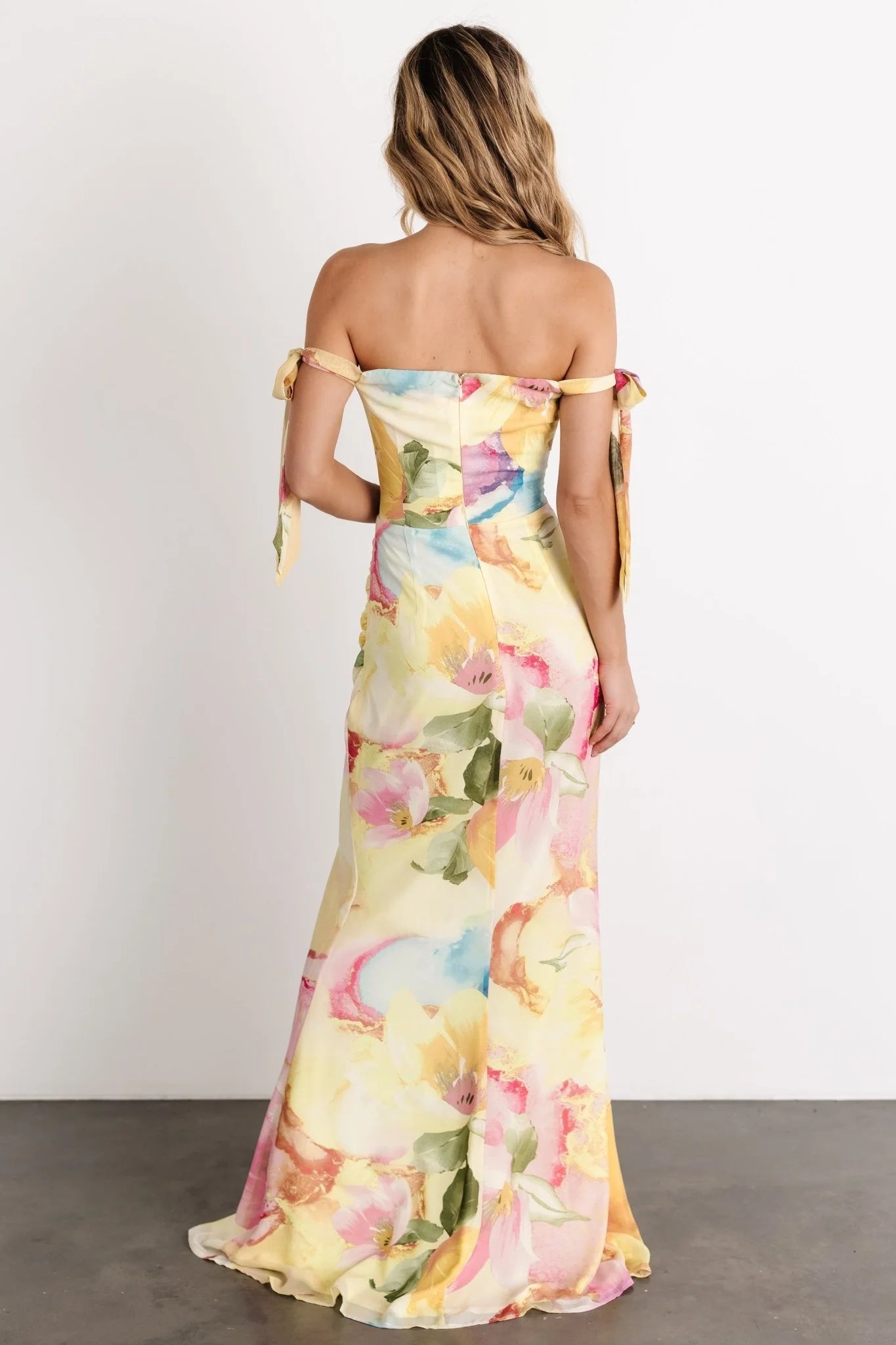 Allegra Off Shoulder Maxi Dress | Multi Floral