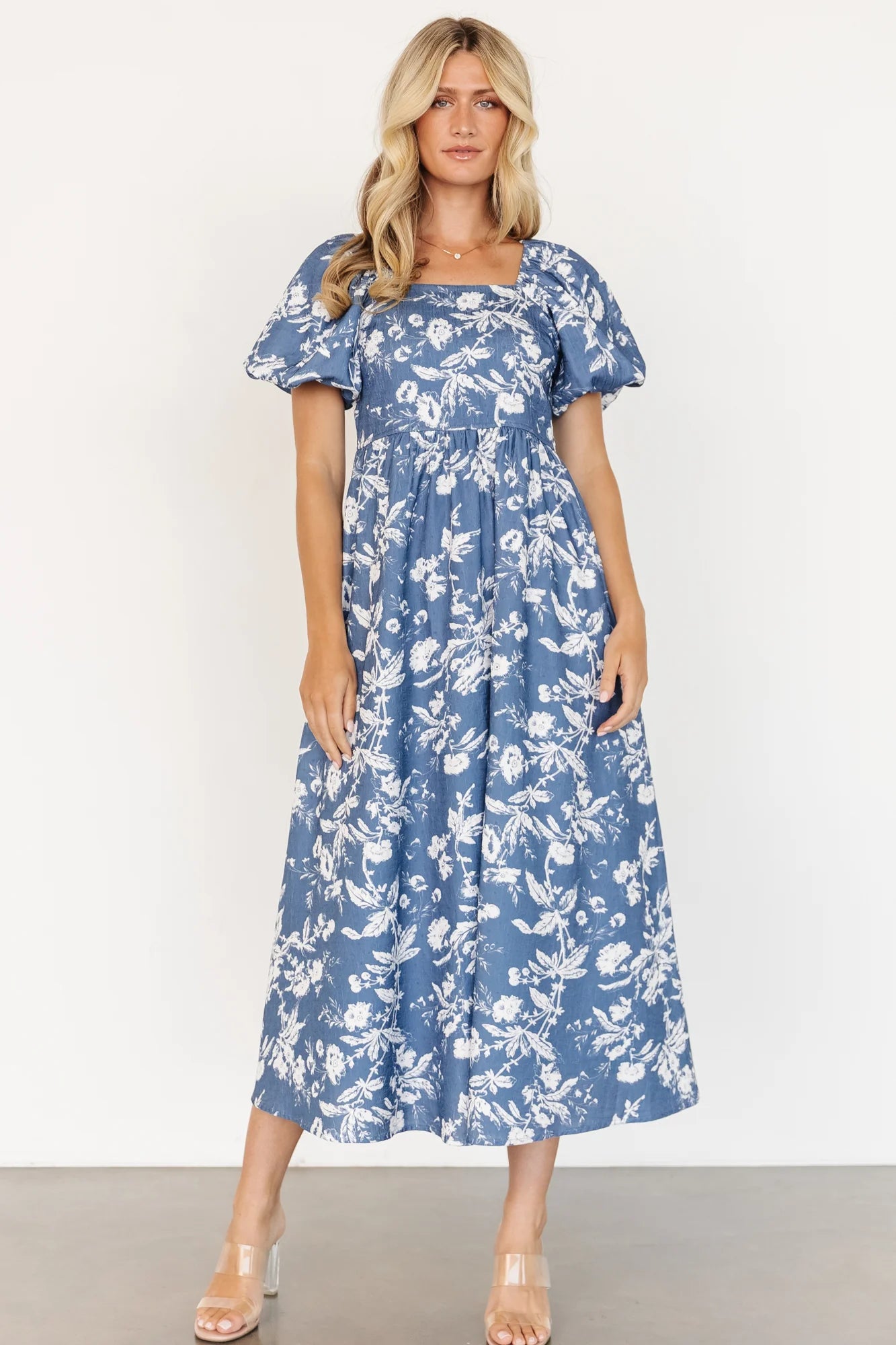 Graceland Maxi Dress | Slate + White Floral