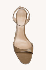 Vika Ankle Strap Kitten Heel in Leather