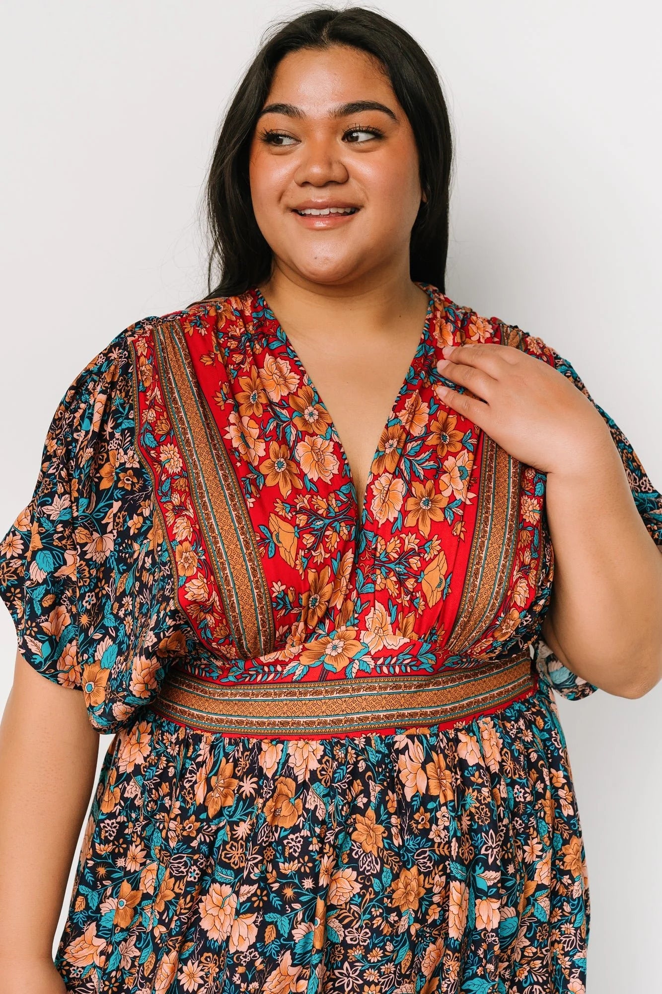 Leeanne Midi Dress | Navy Multi Floral