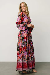 Malena Maxi Dress | Black Multi