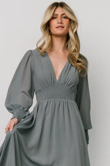 Fabric Swatch - Olivia Chiffon | Dusty Blue