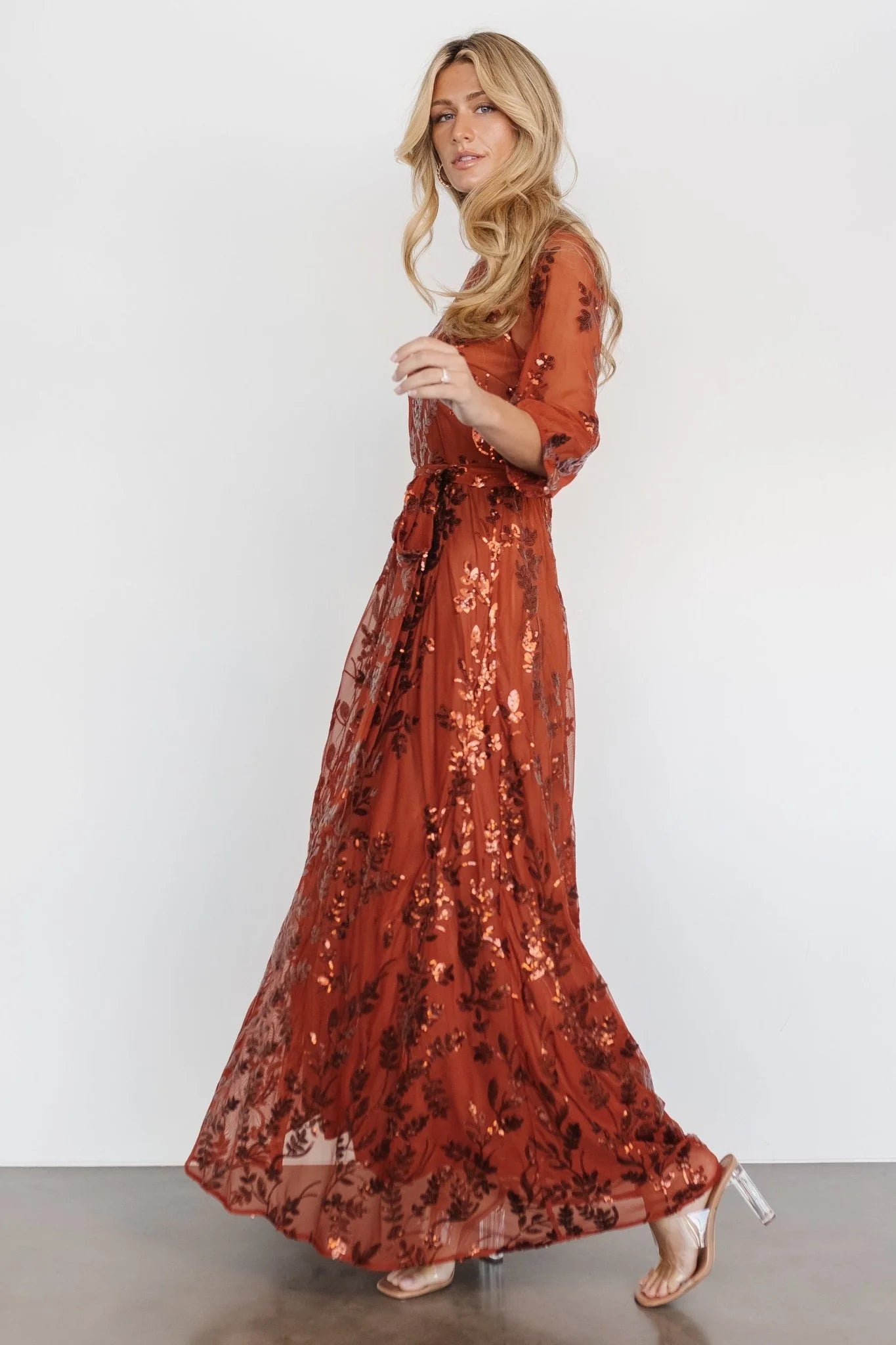 Destiny Sequin Maxi Dress | Cinnamon