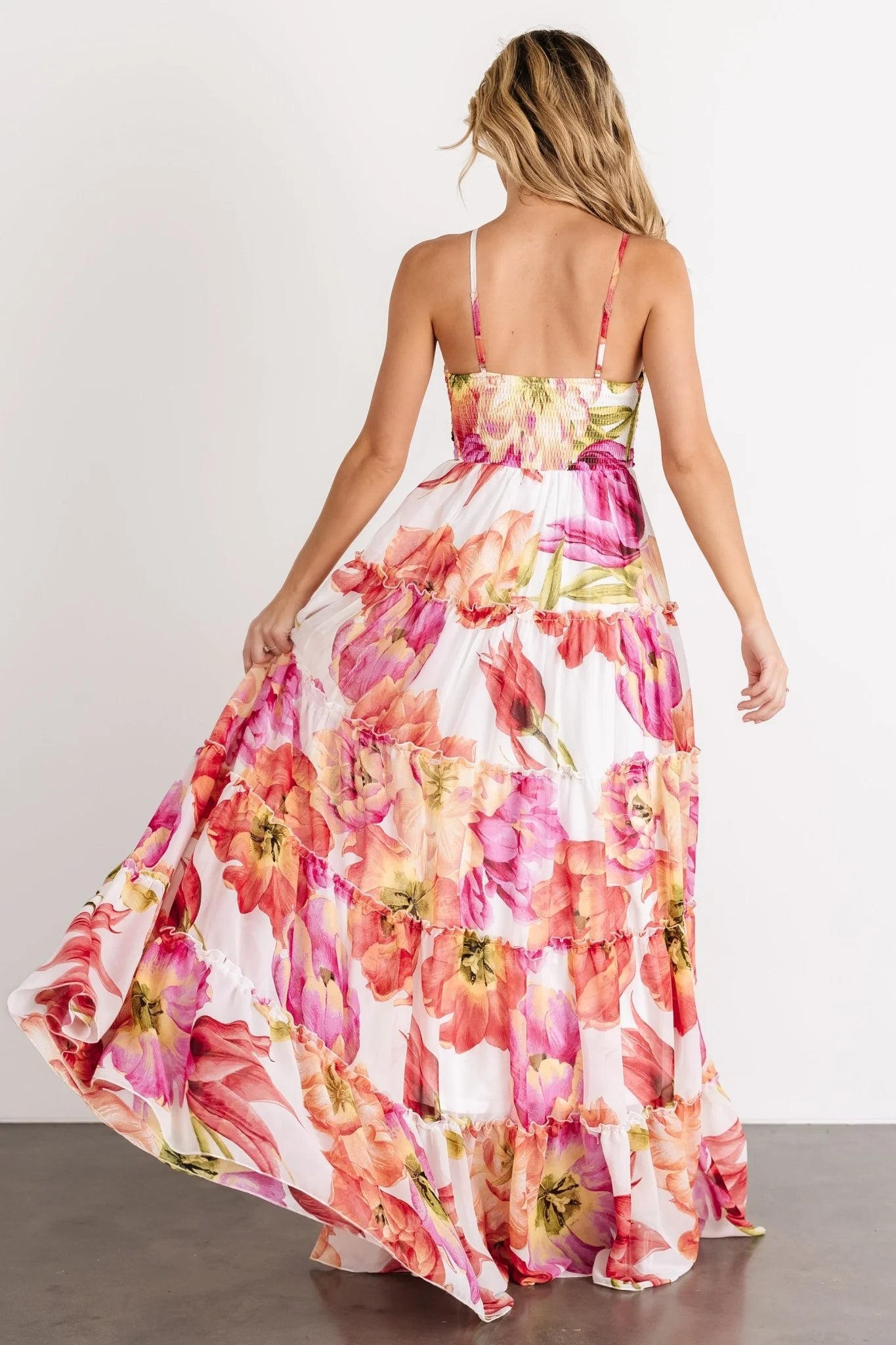 Charmaine Maxi Dress | Pink + Red Floral