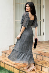 Elea Shimmer Dress | Black