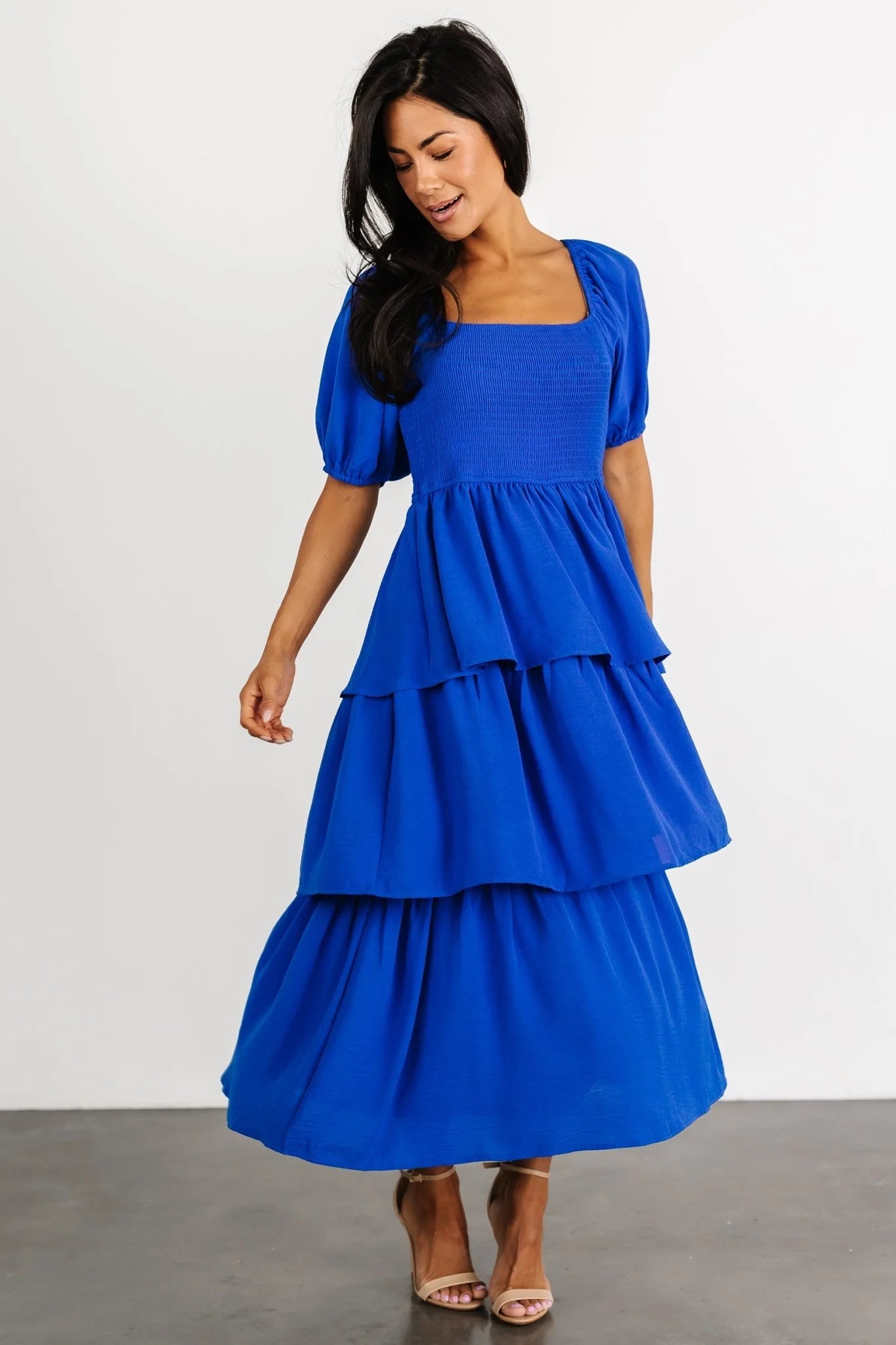 Ashbourne Tiered Dress | Cobalt