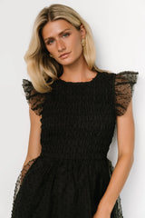 Alice Dot Midi Dress | Black