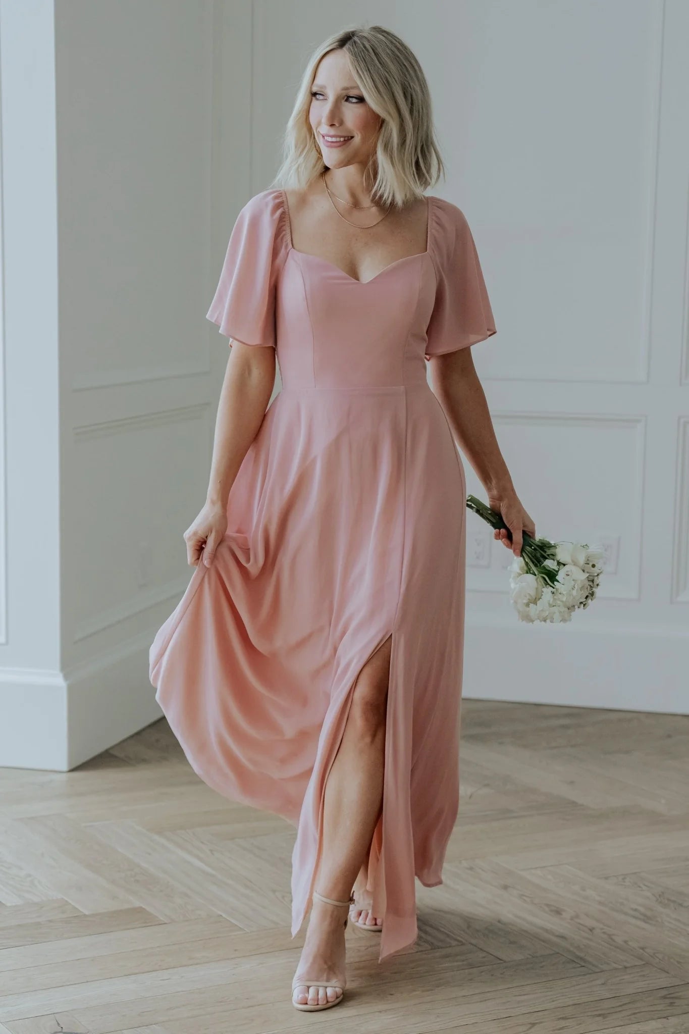 Sierra Sweetheart Maxi Dress | Blush